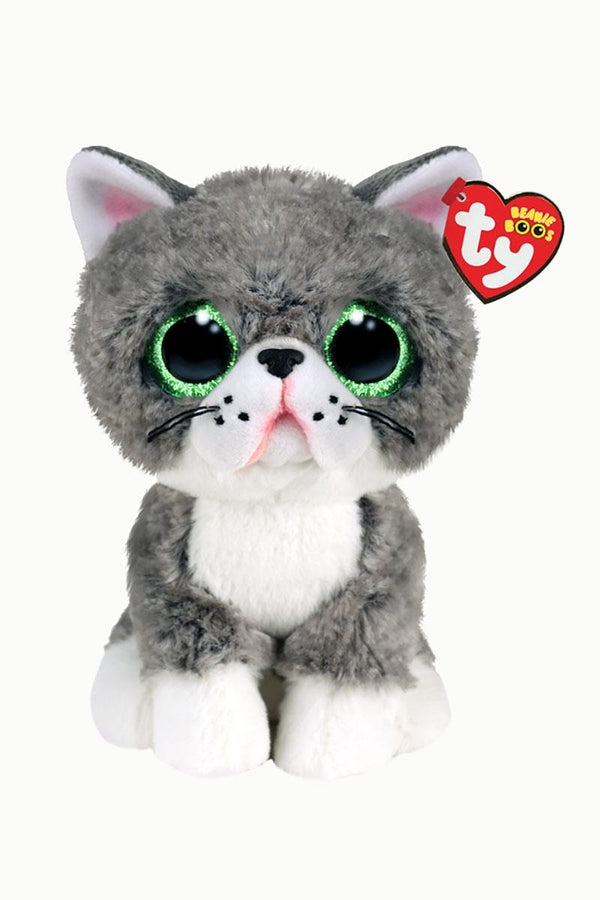 TY Beanie Boos Fergus Grey Cat Plush Doll 36581