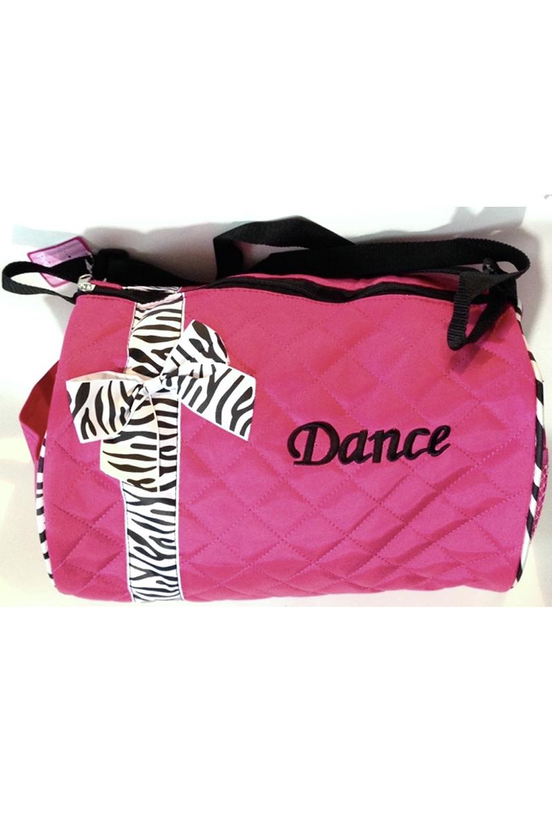 CJ Merchantile Zebra Printed Neon Dance Duffle Bag DB67