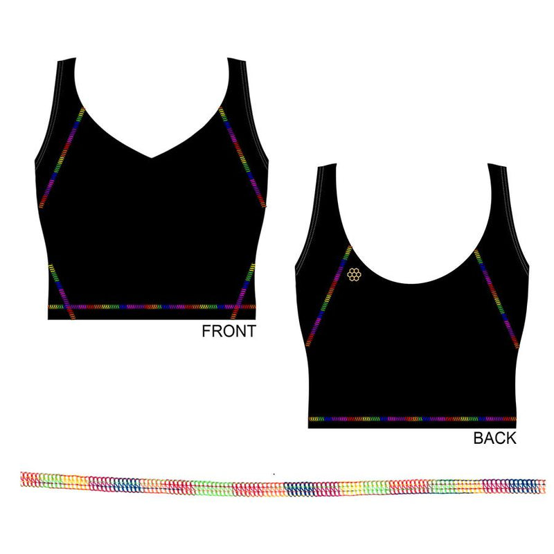 HONEYCUT Double Rainbow Cropped Tank Top Child T2147