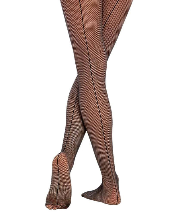 Body Wrappers Back-Seam Fishnet Tights Child C62