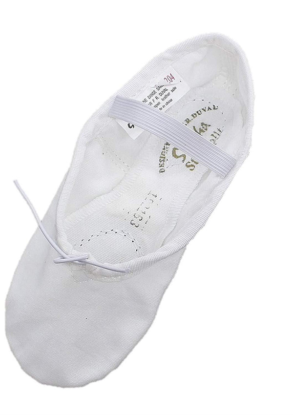 Sansha Star Canvas Split Sole White Ballet Shoe Child 15C
