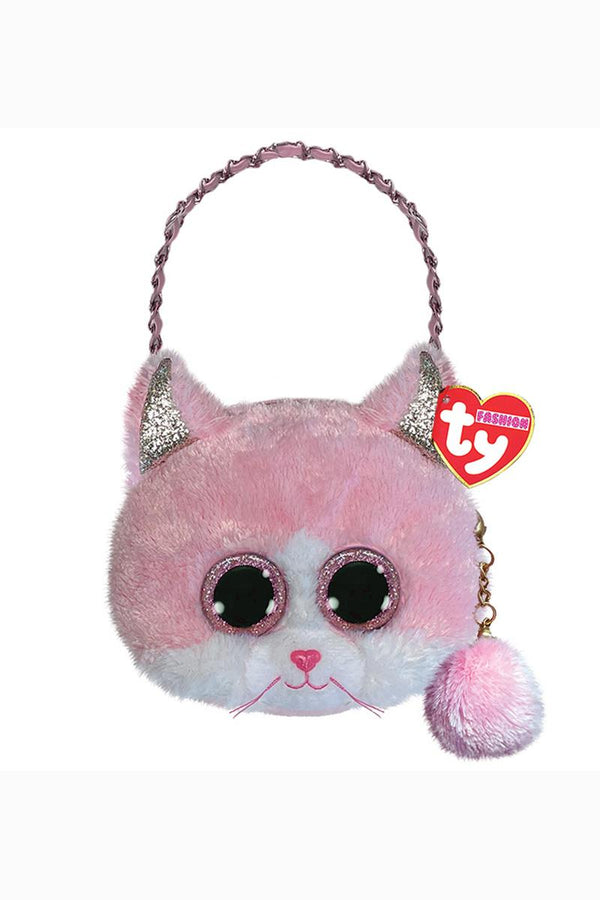TY Fashion Fiona Pink Cat Mini Purse 95255