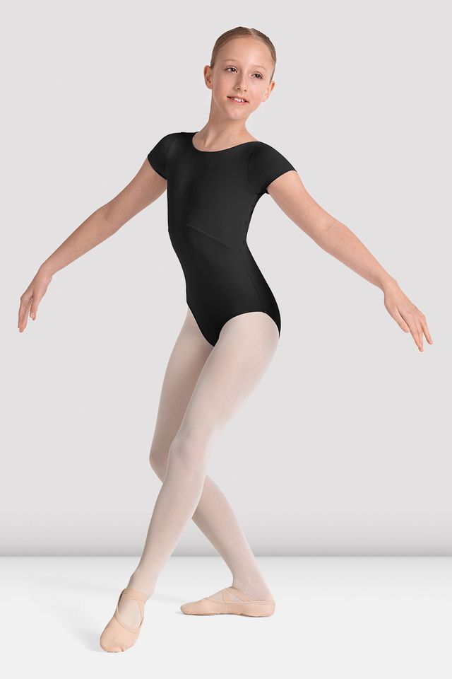 Bloch Mirella Kaleidoscope Boat Neck Cap Sleeve Bodysuit Child M20005C