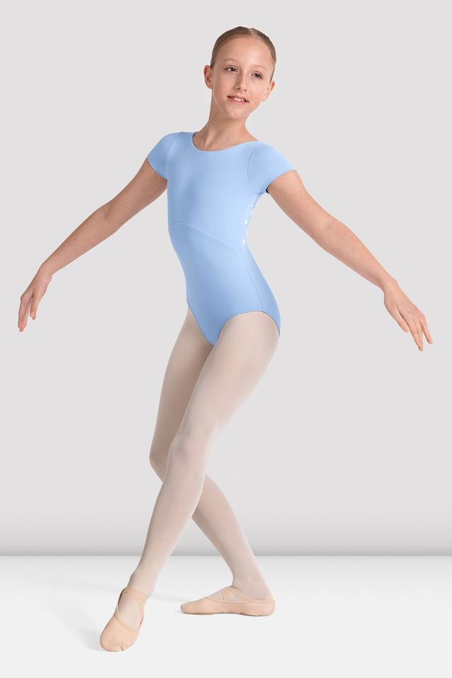 Bloch Mirella Kaleidoscope Boat Neck Cap Sleeve Bodysuit Child M20005C
