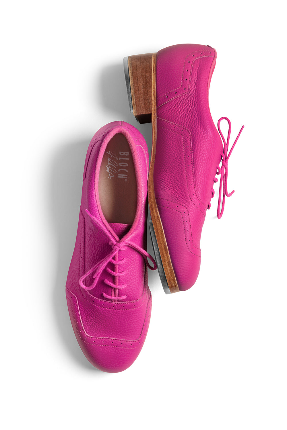 Bloch Jason Samuels Smith Fuchsia Pebble Leather Tap Shoe Adult