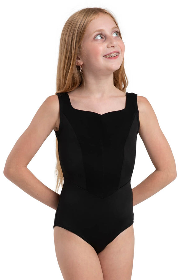 Capezio Jewel Garden Sapphire Princess Seam Tank Bodysuit Child 12287C