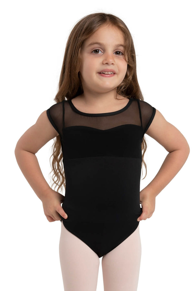 Capezio Jewel Garden Pearl Cap Sleeve Bodysuit Child 12288C