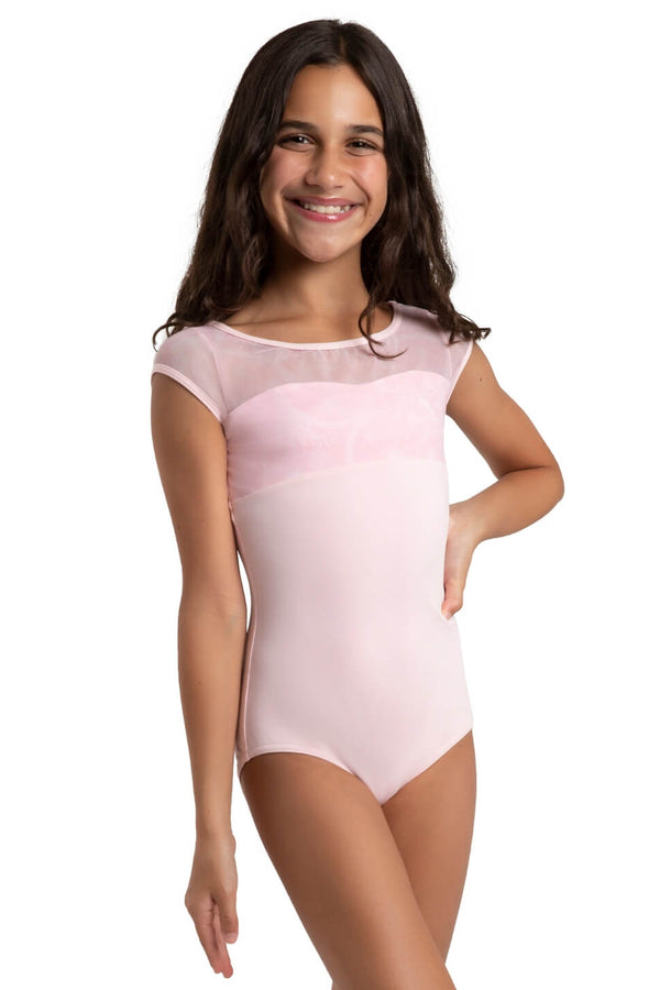 Capezio Jewel Garden Pearl Cap Sleeve Bodysuit Child 12288C