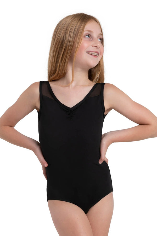 Capezio Jewel Garden Diamond V-Back Tank Bodysuit Child 12291C