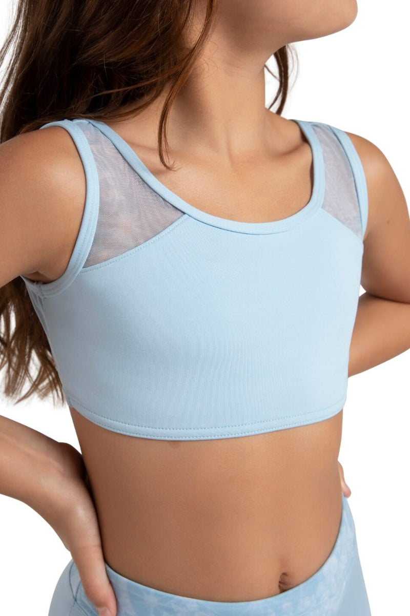 Capezio Jewel Garden Topaz Cross Back Tank Crop Top Child 12293C