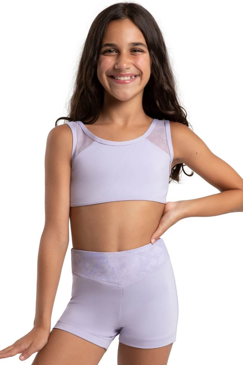 Capezio Jewel Garden Topaz Cross Back Tank Crop Top Child 12293C
