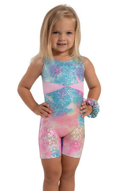 Capezio Unicorn Disco Stardust Gymnastics Tank Biketard Child 12303C