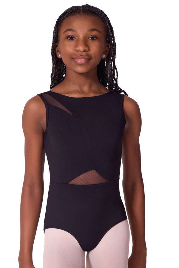 Capezio Soft Elegance Asymmetrical Boat Neck Tank Bodysuit Child EL106T