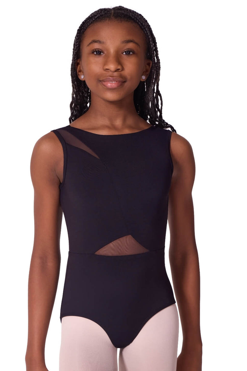 Capezio Soft Elegance Asymmetrical Boat Neck Tank Bodysuit Child EL106T