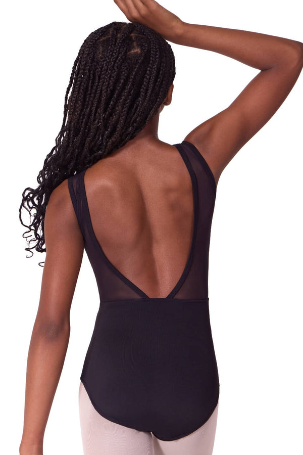 Capezio Soft Elegance Asymmetrical Boat Neck Tank Bodysuit Child EL106T
