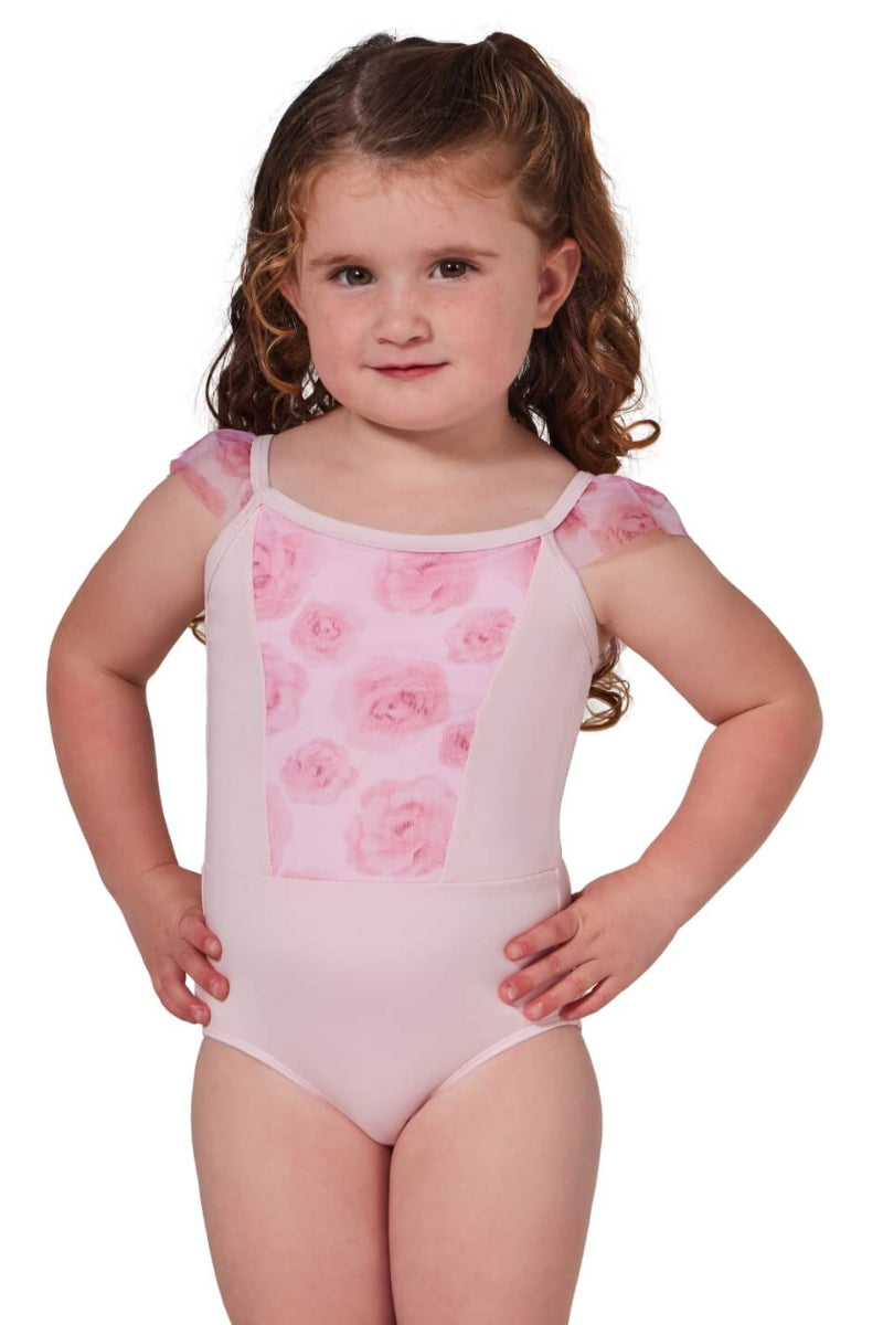 Capezio Coming Up Roses Primrose Flutter Camisole Bodysuit Child F12430C