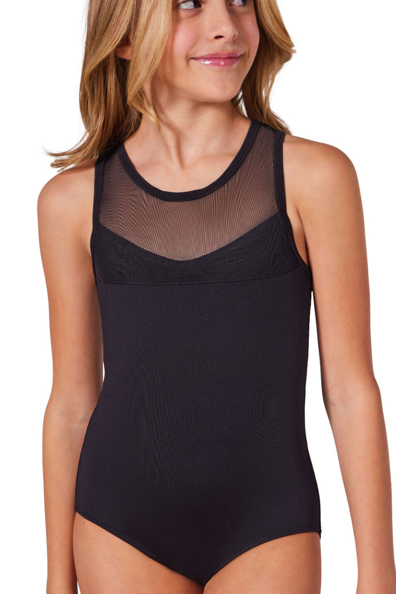 Capezio Coming Up Roses Petal Cross Back Tank Bodysuit Child F12431C