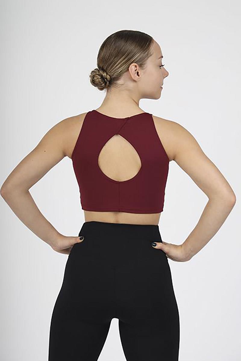 Mondor Open Back High Neck Tank Crop Top 3595C