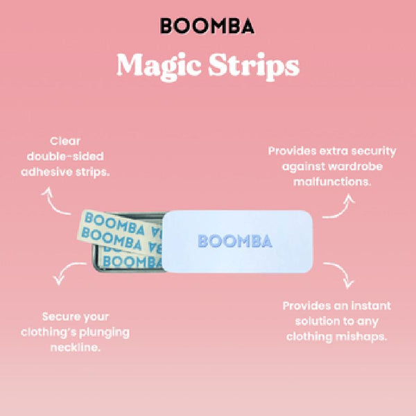 BOOMBA Magic Strips Double-Sided Tape Strips