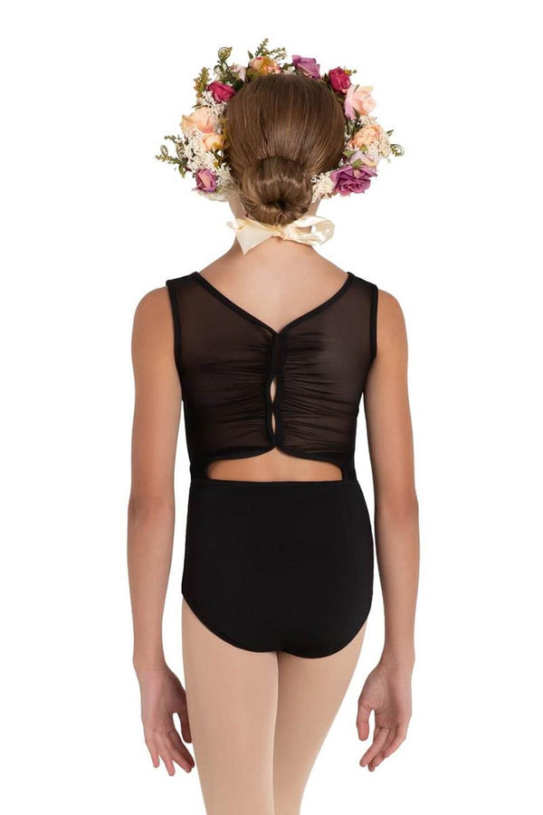 Capezio Wildflower Marigold Mesh Back Tank Bodysuit Child 12088C