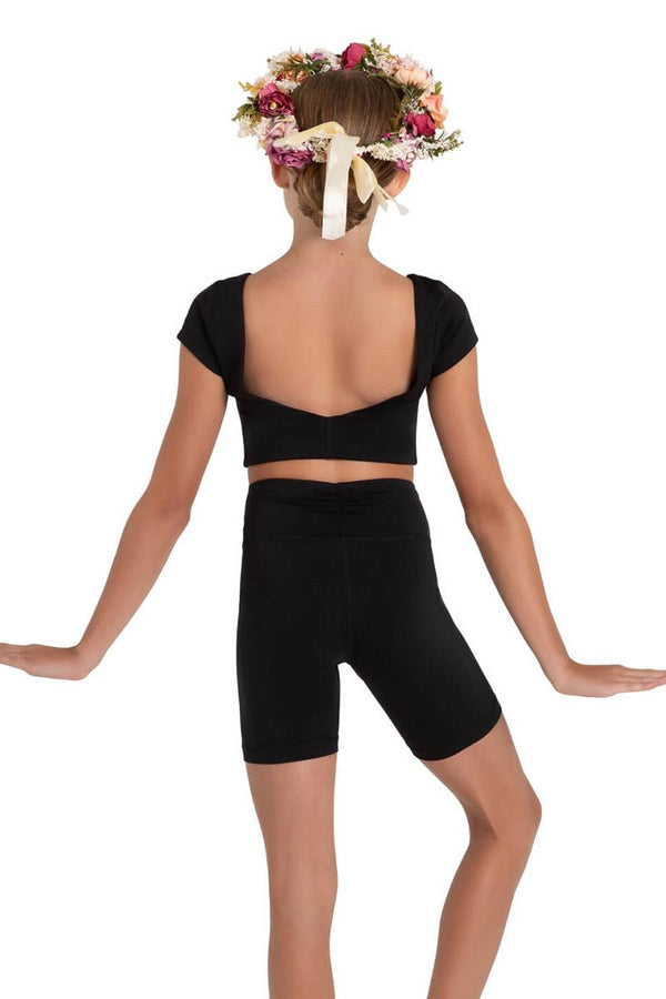 Capezio Wildflower Clover Cap Sleeve Crop Top Child 12091C