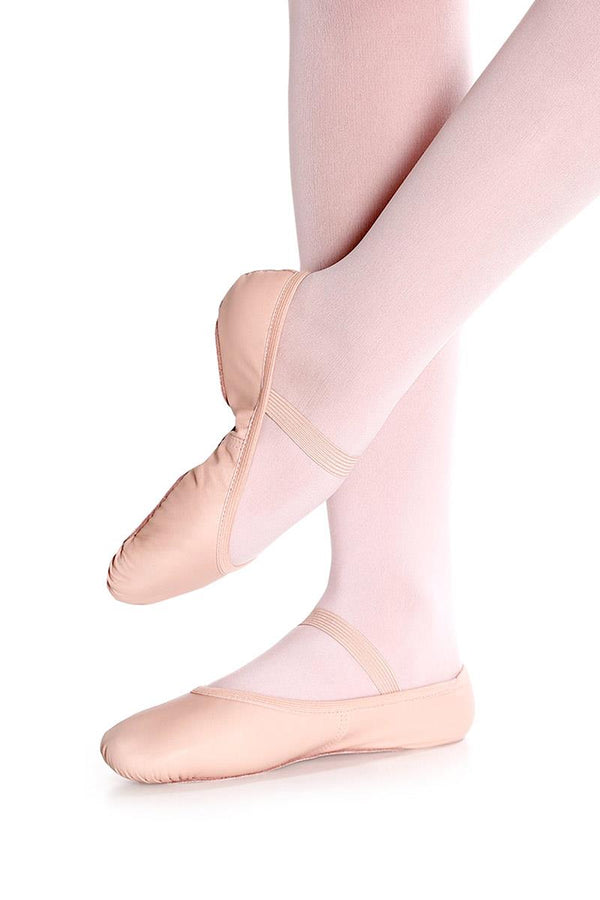 So Danca Brice Leather Full Sole Pink Ballet Shoe Adult SD55L