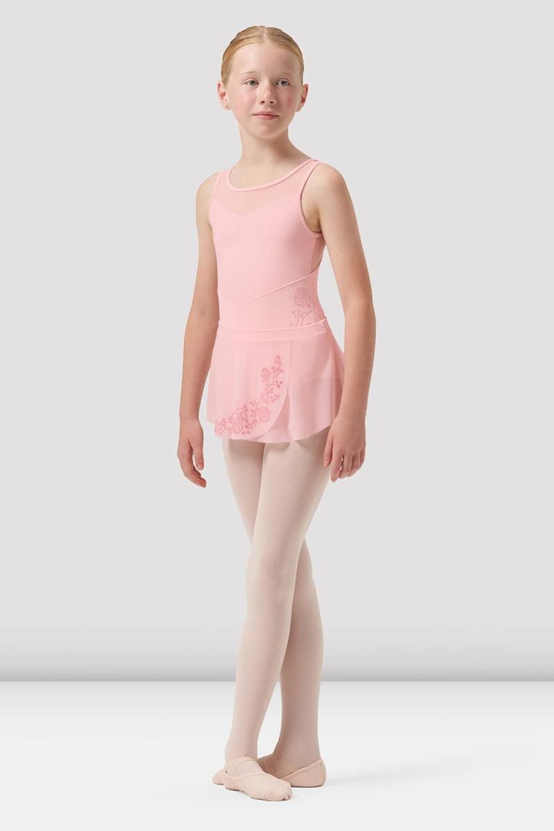 Bloch Sage Mesh Pull-On Wrap Skirt Child CR0501