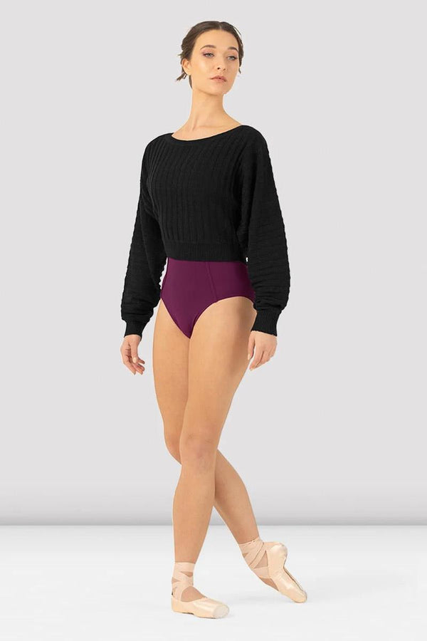 Bloch Everlyn Ribbed Cropped Long Sleeve Sweater Adult Z1179