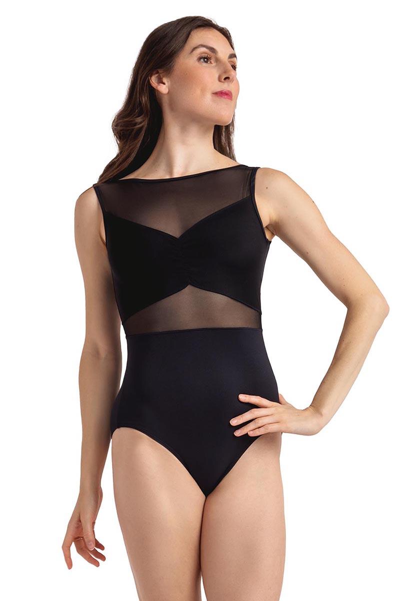 So Danca x Tiler Peck Emeralds Mesh Bandeau Tank Bodysuit Adult