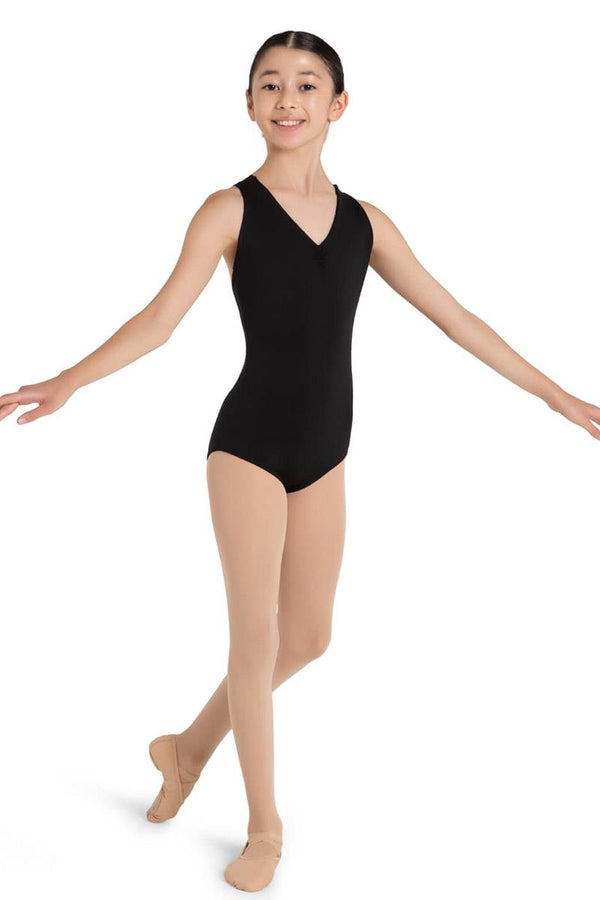 Capezio Wildflower Chamomile Cross Back Tank Bodysuit Child 12086C