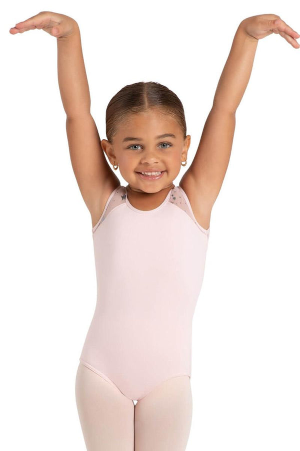 Capezio Star Struck Mars Mesh Back Tank Bodysuit Child 12104C