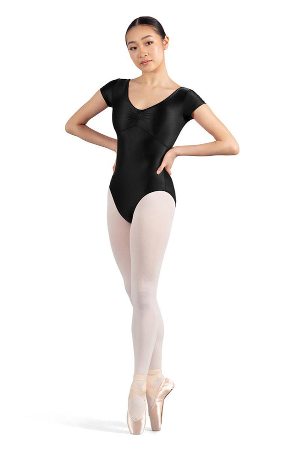 Bloch Mirella Glow V-Neck Cap Sleeve Bodysuit Adult M3117LM