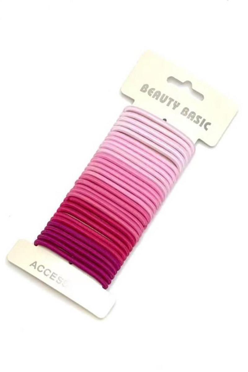 May King 30-Pack Metal Free Pink Hair Elastics 19804