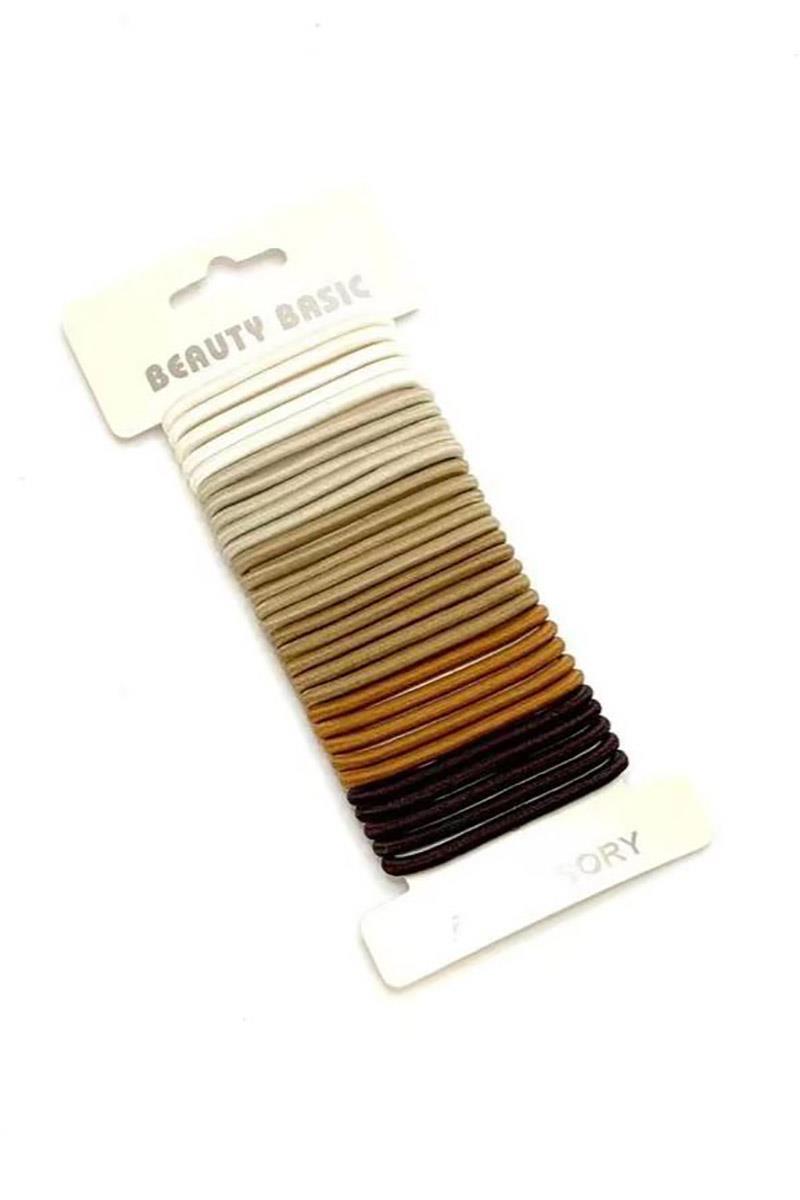 May King 30-Pack Metal Free Brown Hair Elastics 19803