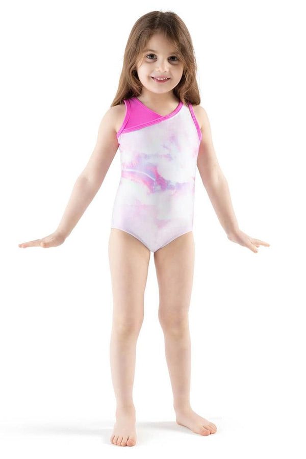 Capezio Pixel Pop Rainbow Racer Back Tank Bodysuit Child 12201C