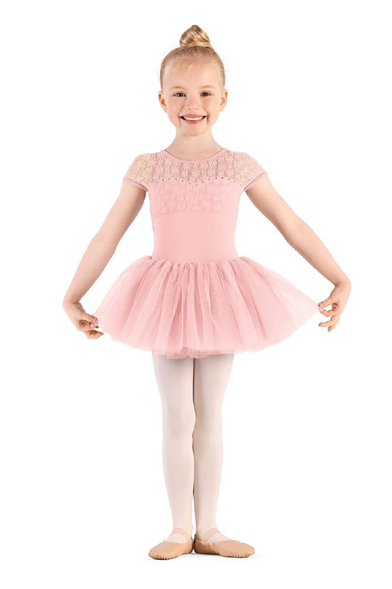 Bloch Mirella Majesty Lace Cap Sleeve Tutu Bodysuit Child M1564C