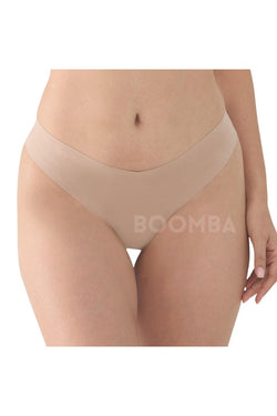BOOMBA Barely There Seamless Low-Rise Thong Underwear Adult