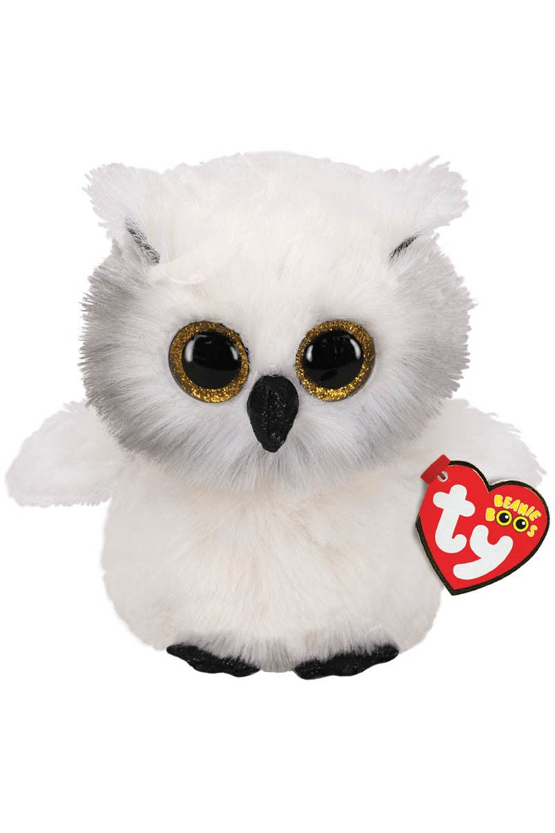 TY Beanie Boos Austin White Owl Plush Toy