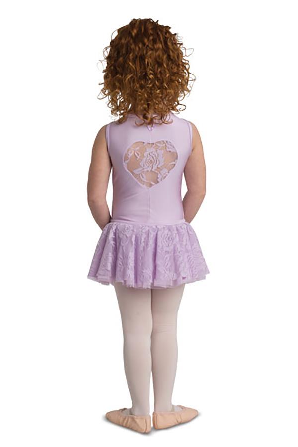 Danshuz Lace Heart Cut Out Dress Bodysuit Child 2711C