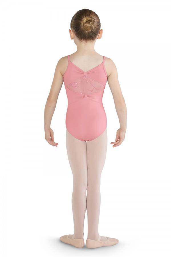 Bloch Mirella Glitter Mesh Bow Back Camisole Bodysuit Child M1217C
