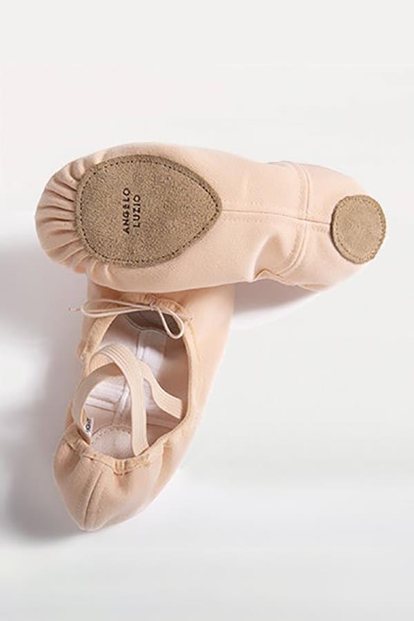 Body Wrappers Angelo Luzio TotalSTRETCH Split Sole Canvas Ballet Shoe Child 246C