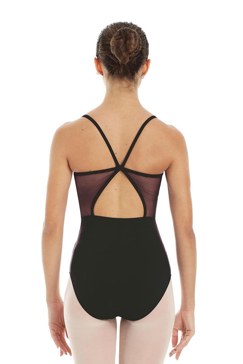 Intermezzo Mesh Back Cross Strap Camisole Bodysuit Child 31255C