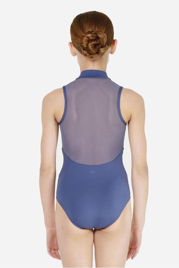 Lulli Dancewear Chane High Neck Zip Front Sleeveless Bodysuit Child LUB814C