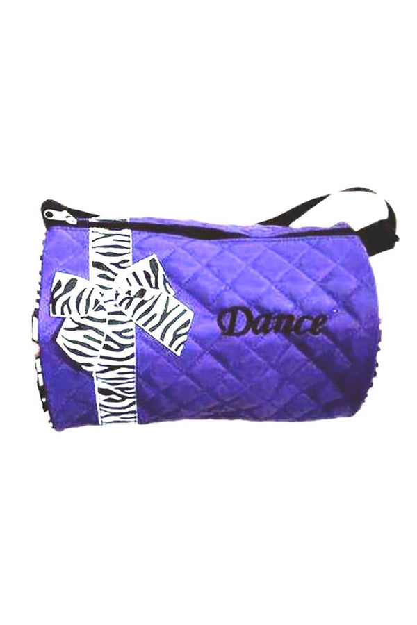 CJ Merchantile Zebra Printed Neon Dance Duffle Bag DB67