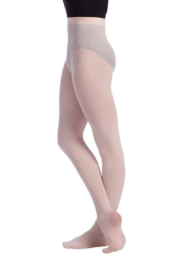 A30X Women's Plus Size Total Stretch Footed Tights (3X/4X - Black)