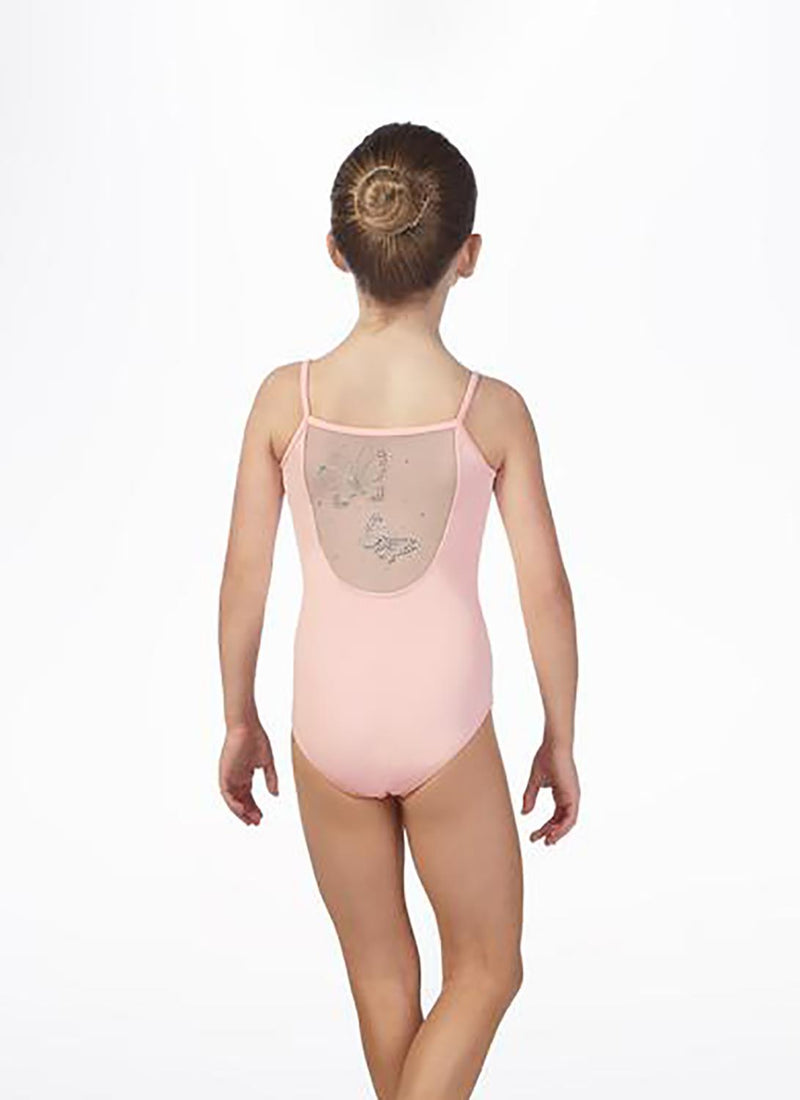 Bloch Aglais Sheer Back Butterfly Camisole Bodysuit Child CL9507
