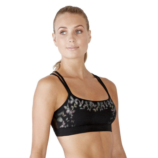 Bloch Printed Double-Cross Back Camisole Crop Top Adult FT5001