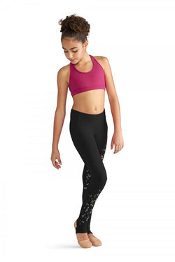 Gymnastics Black Leggings with Stirrup | Intermezzo Dancewear