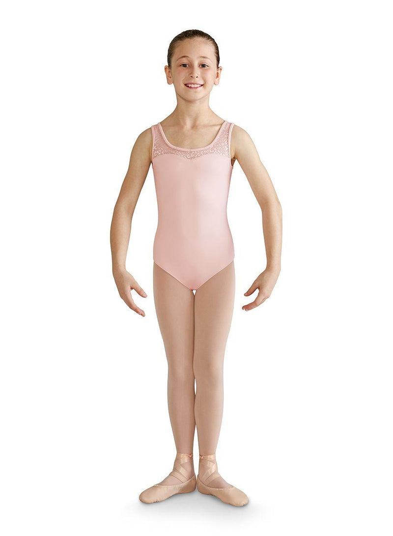 Bloch Mirella Open Bow Back Tank Bodysuit Child M360C