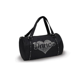 Danshuz Rhinestone Heart Dance Duffle Bag B580